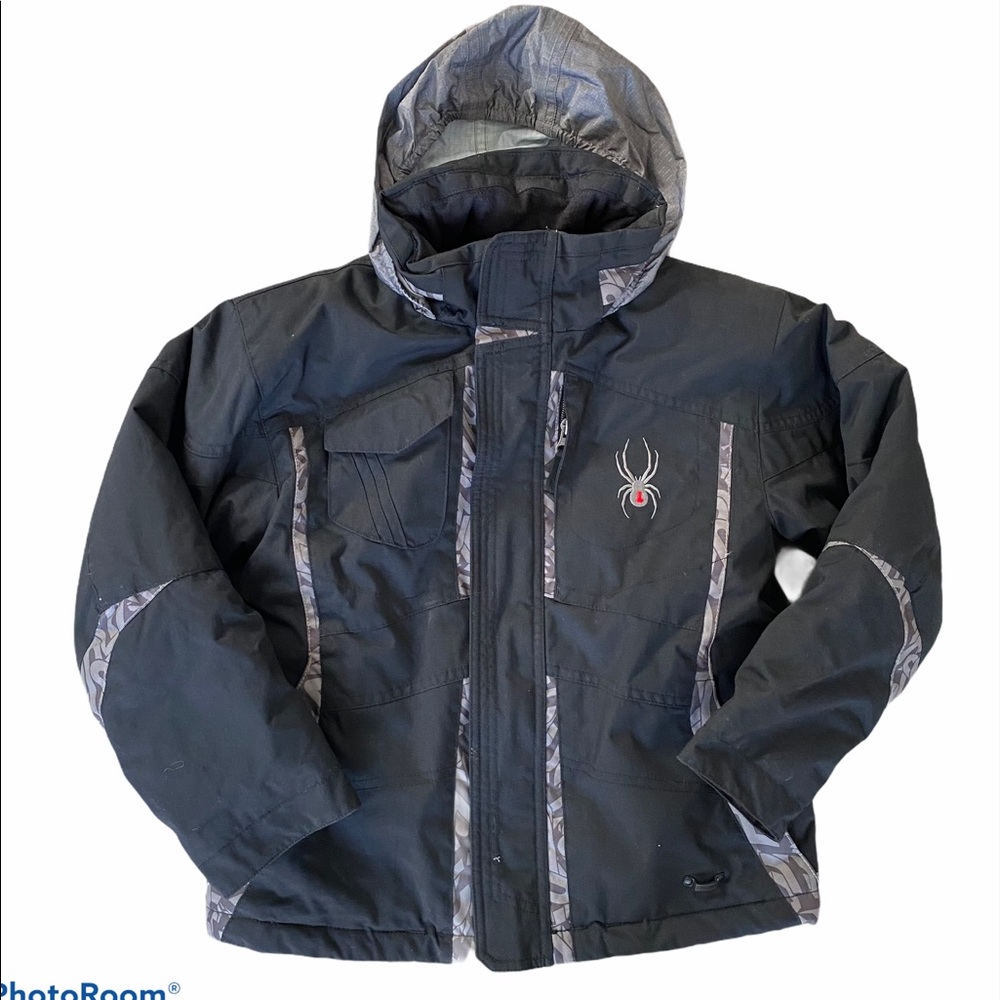 Spyder Boys Black/Gray Ski/Snowboard Jacket
